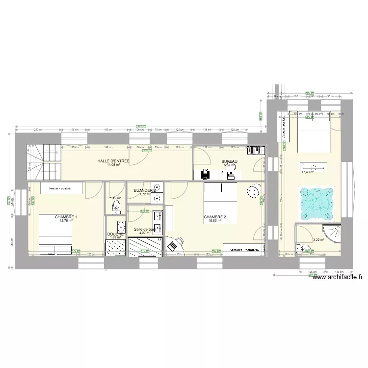 Habitation DELPHINE. Plan de 