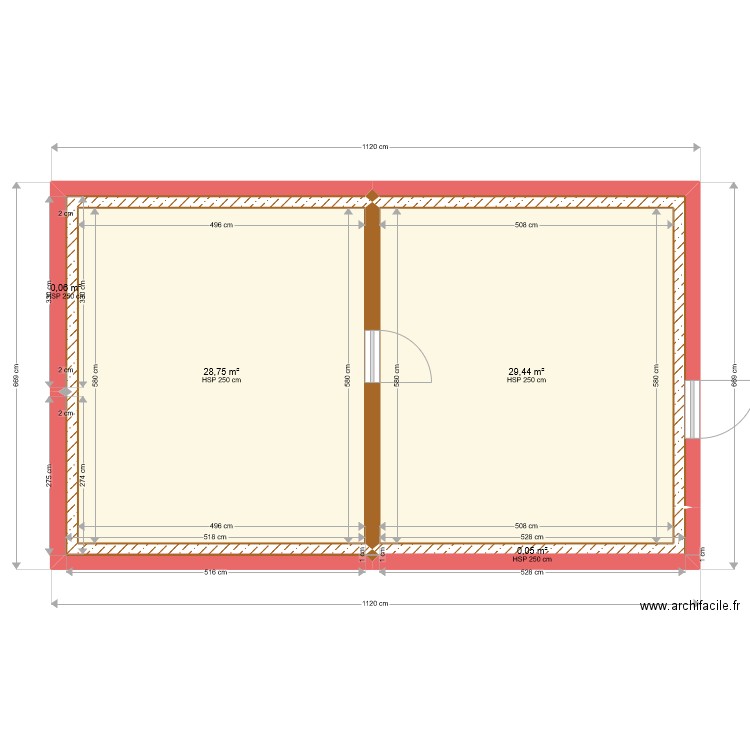 Charterie gite structure vide. Plan de 0 pièce et 0 m2
