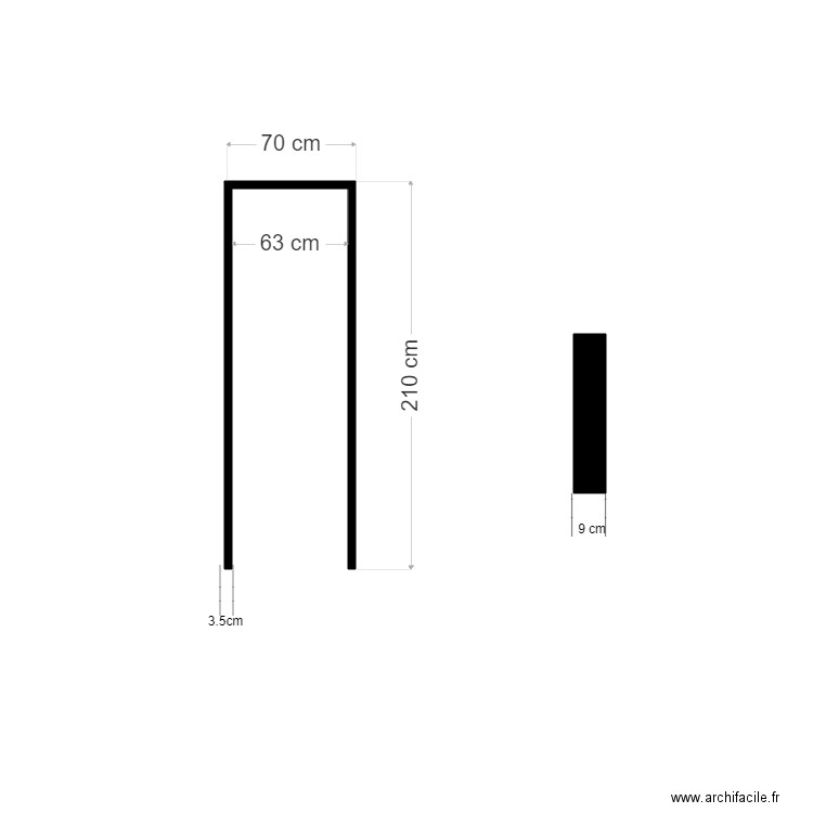 FAUX CADRE 69cm. Plan de 0 pièce et 0 m2