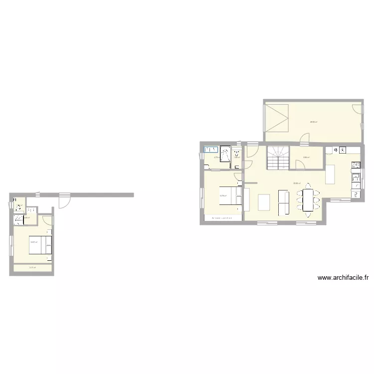 maison bernin 2. Plan de 