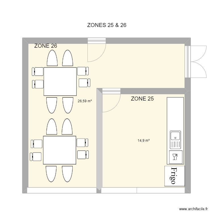 ZONES 25 & 26  version 2. Plan de 0 pièce et 0 m2