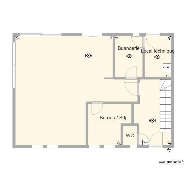 Plan alarme Pauline Antoine rez. Plan de 0 pièce et 0 m2