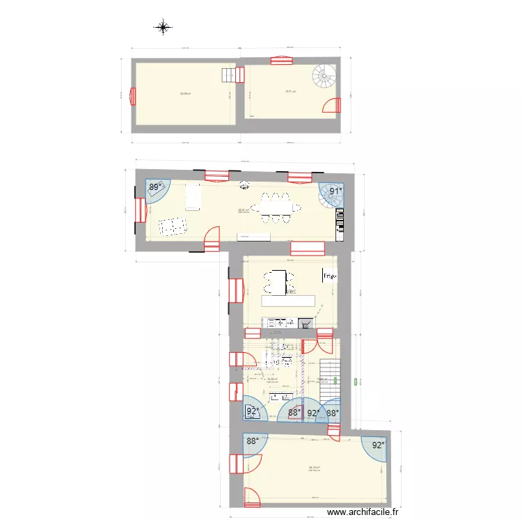 MAISON RANCHAL PROJET JF3. Plan de 