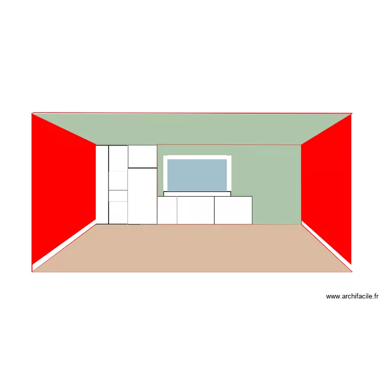 cuisine fond. Plan de 