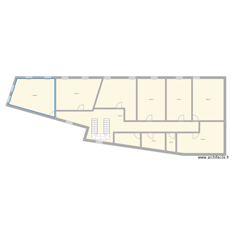 Chevilly étage 1. Plan de 0 pièce et 0 m2