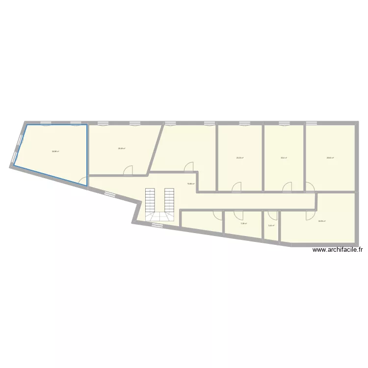 Chevilly &eacute;tage 1. Plan de 