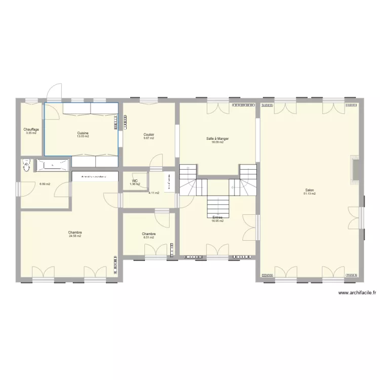 Billy RDC. Plan de Billy RDC. Plan de