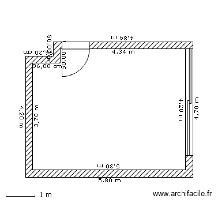 SALON CLEMS. Plan de 