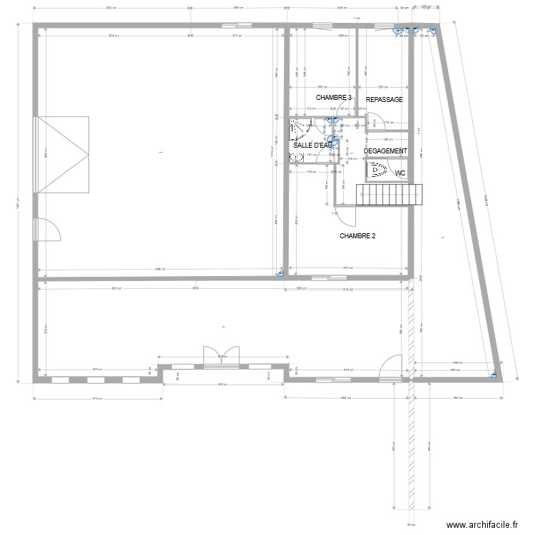 maison ammenagement La Chapelle Chaussée. Plan de 0 pièce et 0 m2