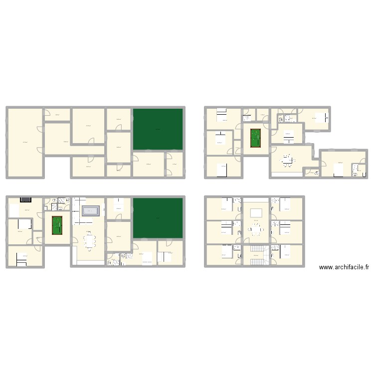 5 argonne. Plan de 49 pièces et 690 m2