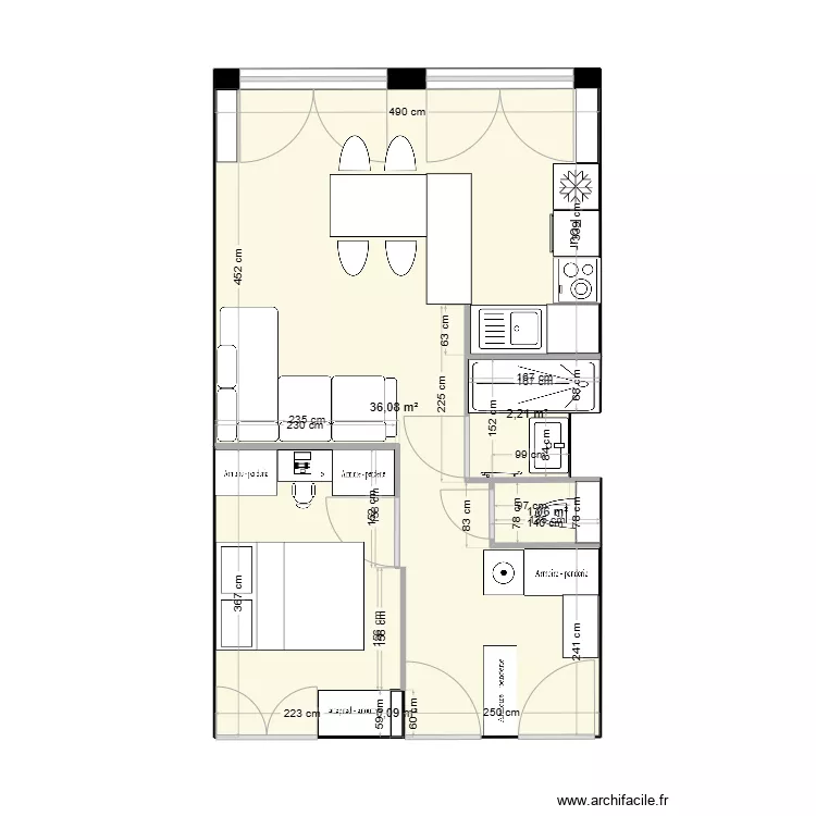 1er plan RIVAGE DE ROCHELONGUE. Plan de 