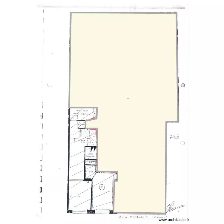 Local commercial. Plan de 1 pièce et 1251 m²