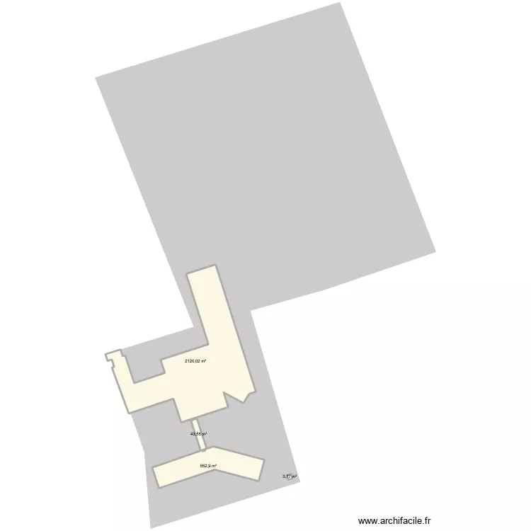 SYNERGY PESSAC Plan avec cadastre. Plan de 4 et 2720 m² SYNERGY PESSAC Plan avec cadastre. Plan de 4 et 2720 m²