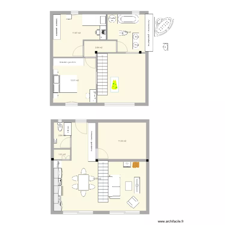 appart philippe trames 2x3m 2. Plan de 
