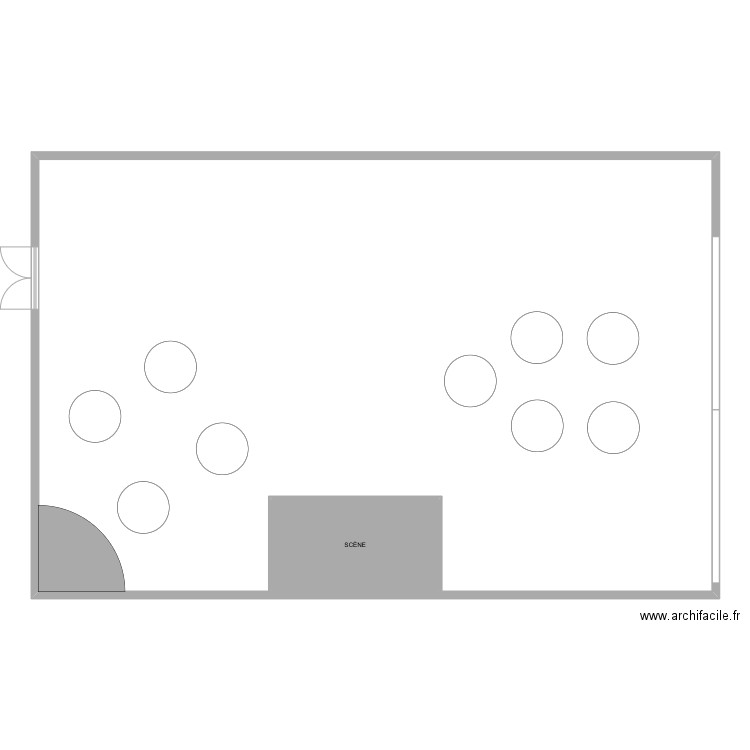 PLAN DE TABLE 2. Plan de 2 pièces et 256 m2