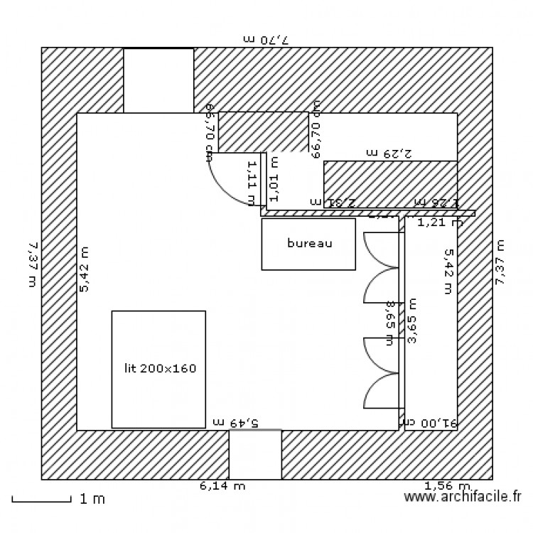 pratoucy grenier2. Plan de 0 pièce et 0 m2