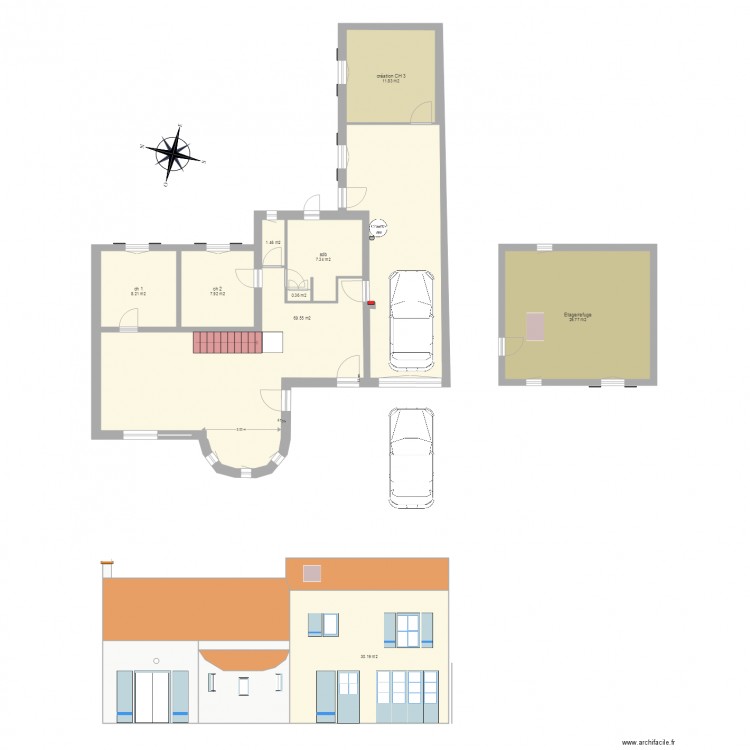 16 04 2016 facade. Plan de 0 pièce et 0 m2