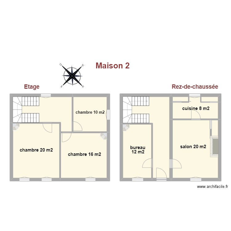Maison 2 Daulon. Plan de 0 pièce et 0 m2