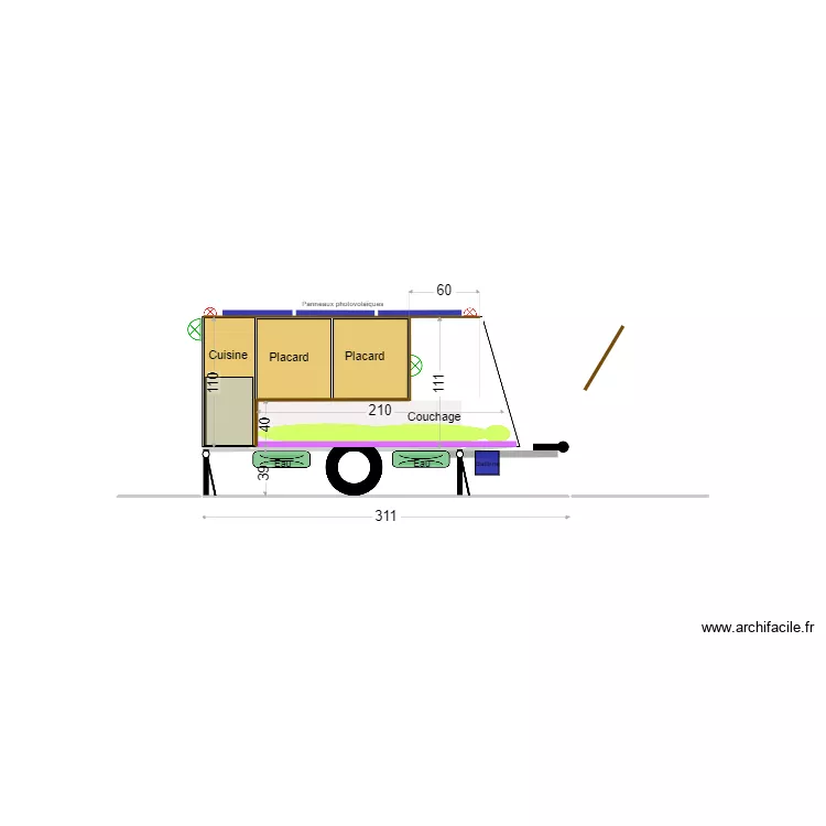 Ma remorque vraie 03. Plan de 