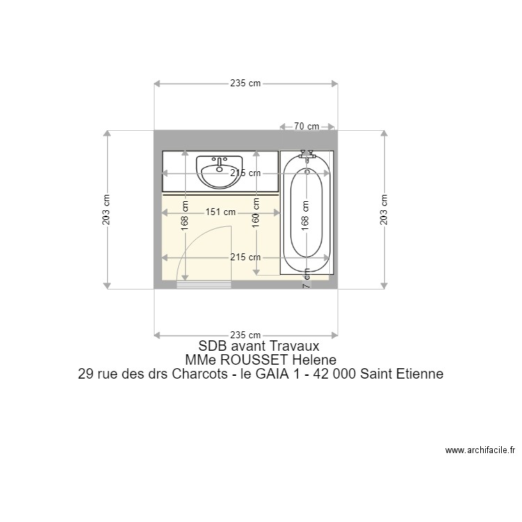 ROUSSET HELENE. Plan de 0 pièce et 0 m2