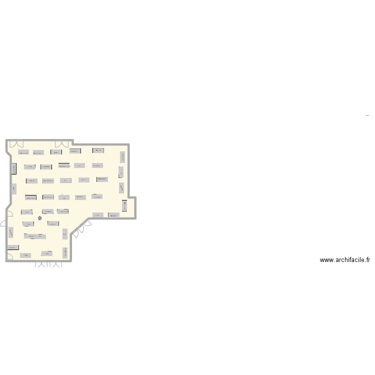 SDF gg. Plan de 1 pièce et 303 m2