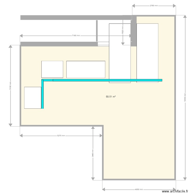 ZONE FUMOIR PROJET. Plan de 0 pièce et 0 m2
