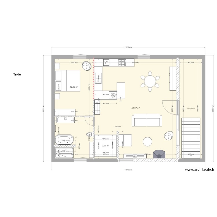 projet 42. Plan de 0 pièce et 0 m2