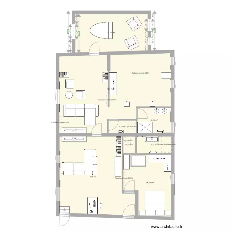maison 4. Plan de 