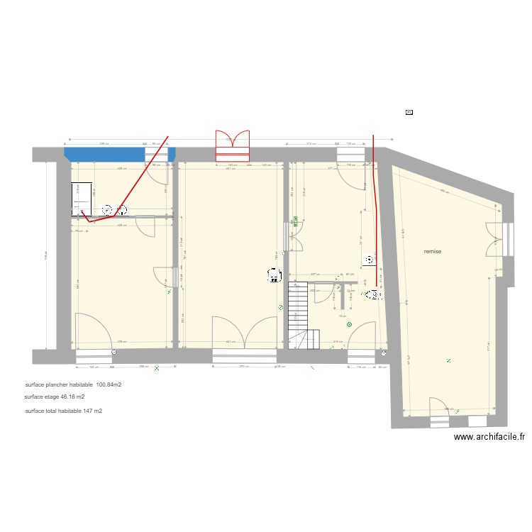 dournazac rez chaussé evacuation. Plan de 0 pièce et 0 m2