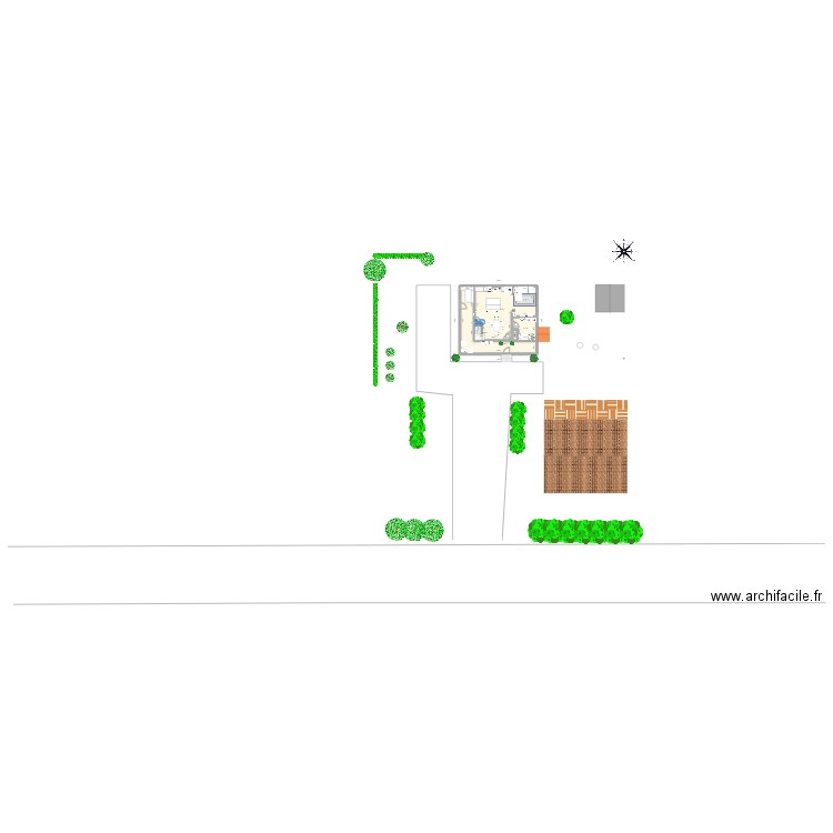 plan jardin IFP. Plan de 0 pièce et 0 m2