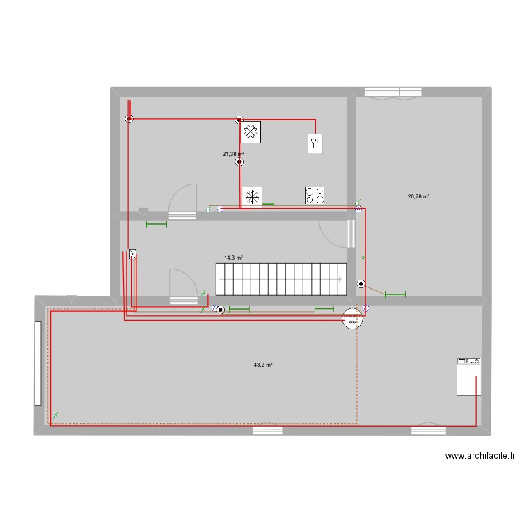 Maison Longuenesse. Plan de 4 pièces et 100 m2