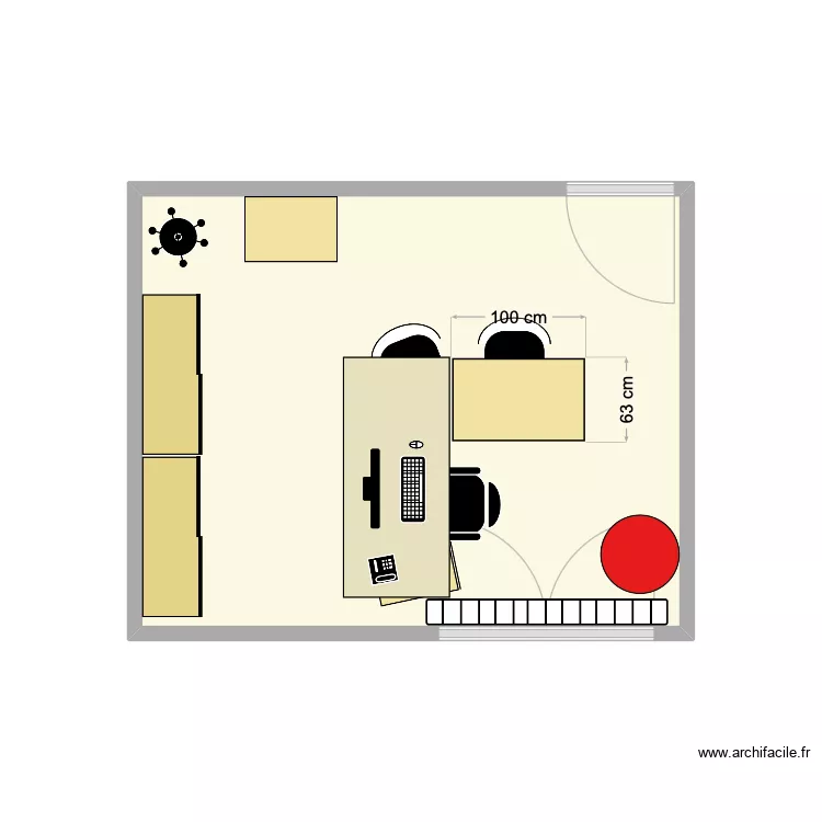 Bureau 1 au C2-4. Plan de Bureau 1 au C2-4. Plan de