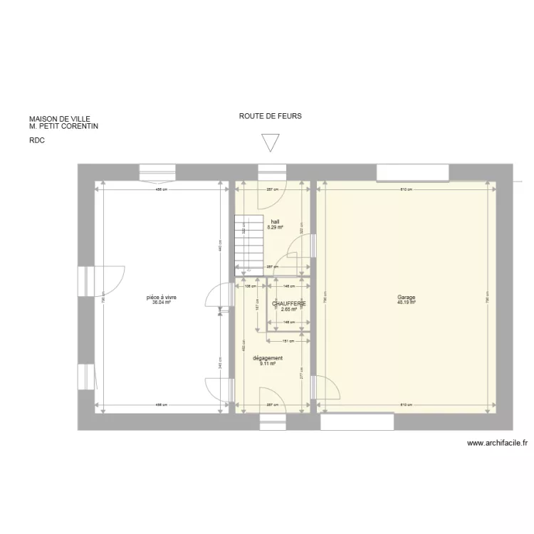 PETIT Corentin. Plan de 
