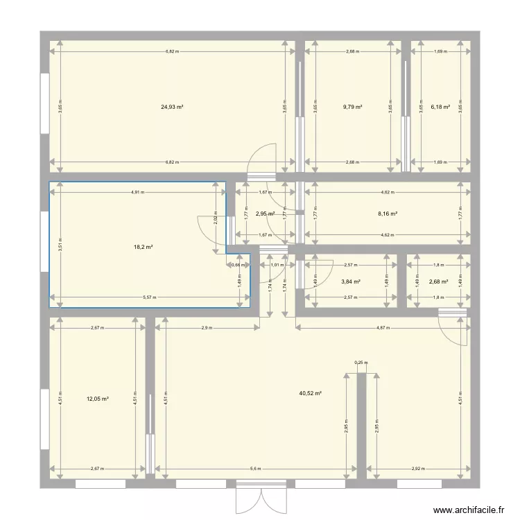 R1 surface . Plan de 