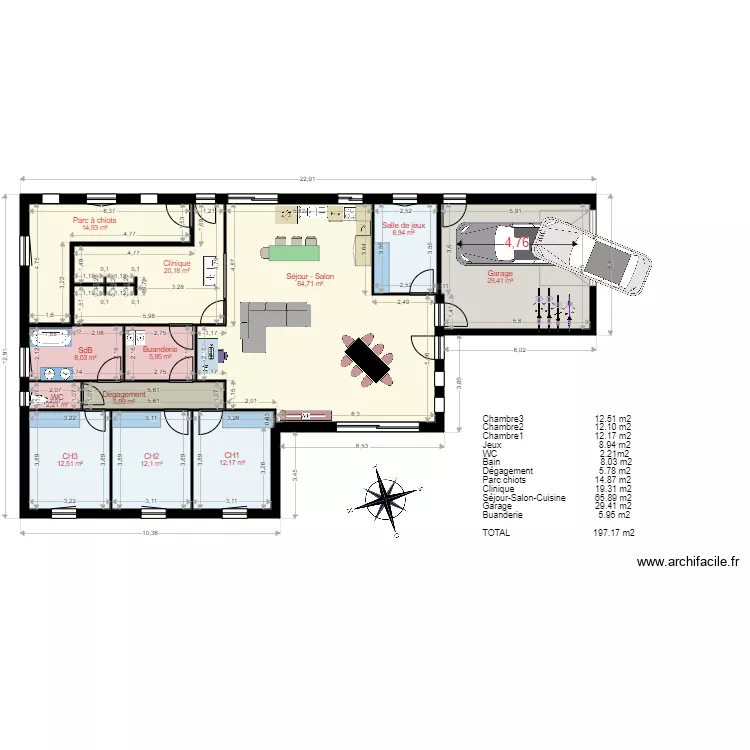 Architecte 3. Plan de 