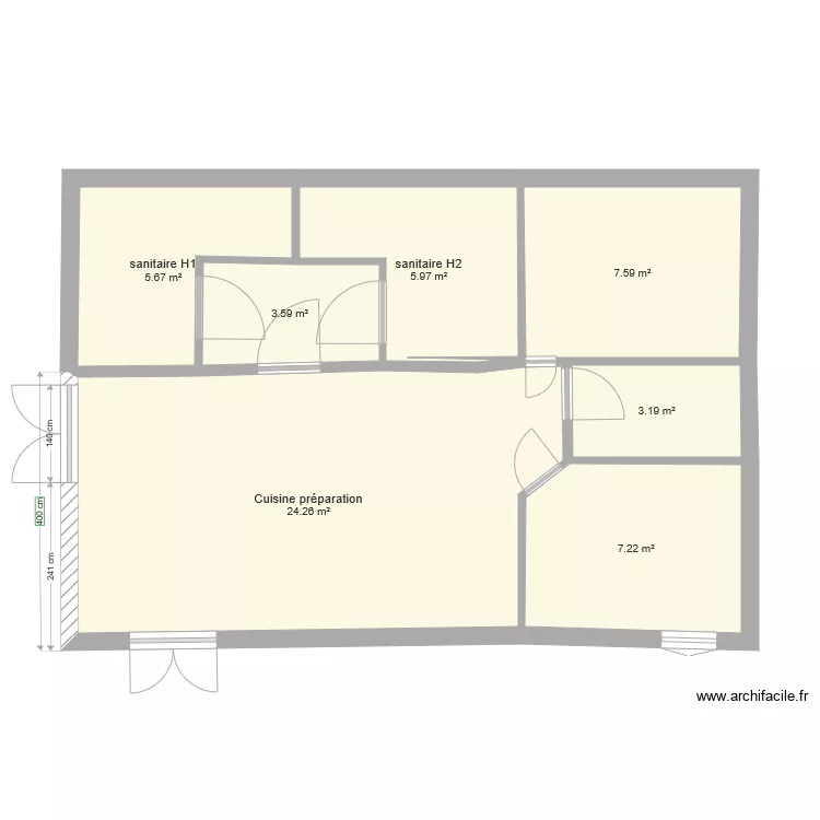 Etable du Pressoir 2020. Plan de 