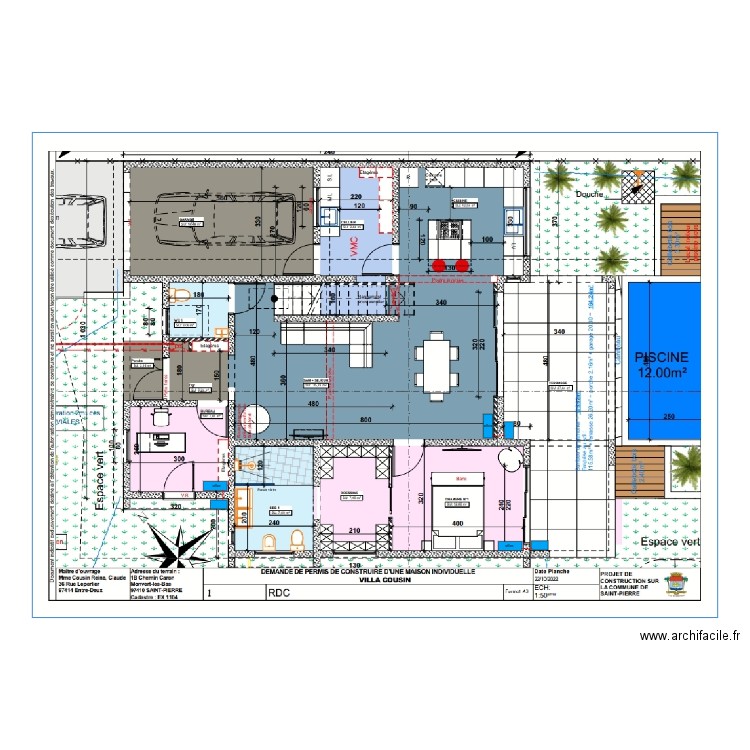 Reine-claude RDC. Plan de 0 pièce et 0 m2