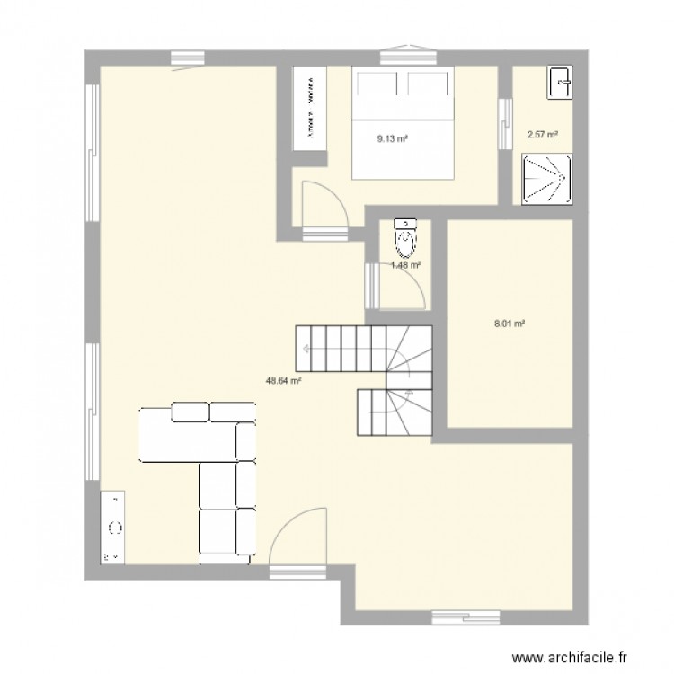 maison ericlor 1. Plan de 0 pièce et 0 m2