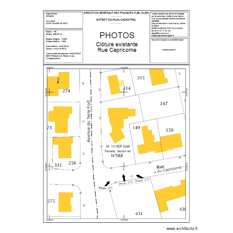 Plan des Photos Clôture Capricorne. Plan de 0 pièce et 0 m2