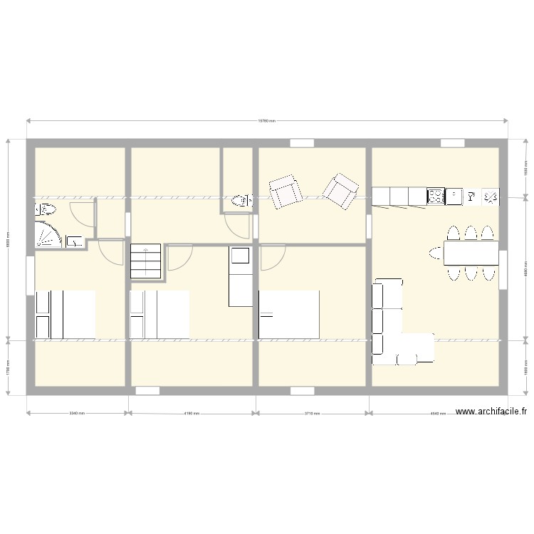 Combles Option B. Plan de 0 pièce et 0 m2