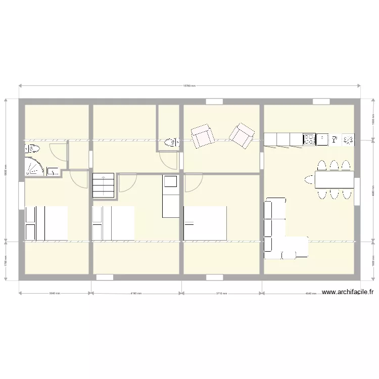 Combles Option B. Plan de Combles Option B. Plan de