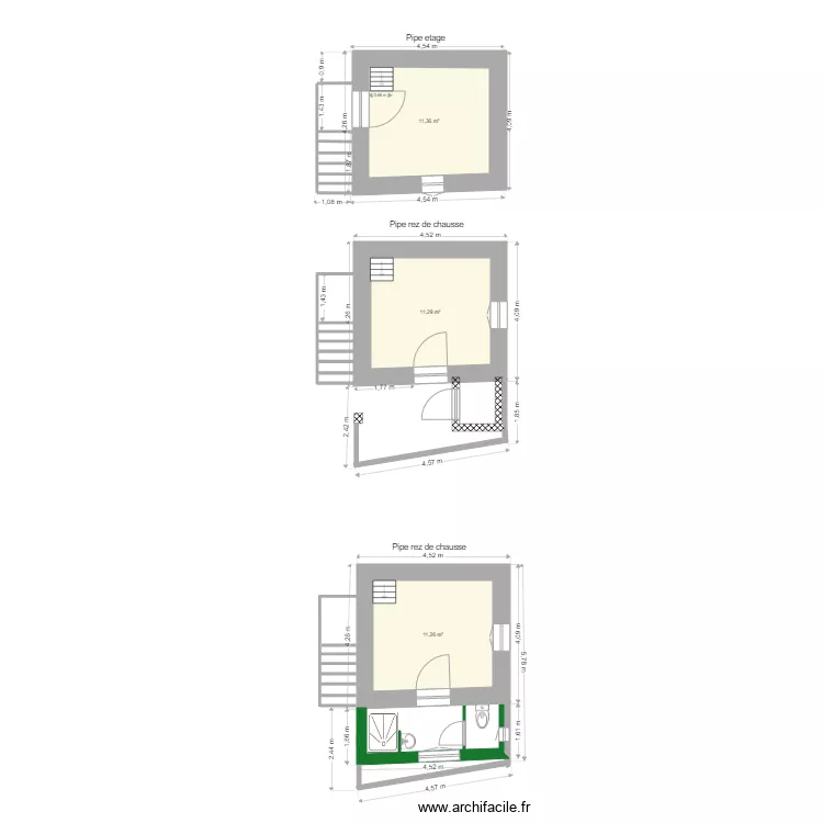 LA PIPE. Plan de 