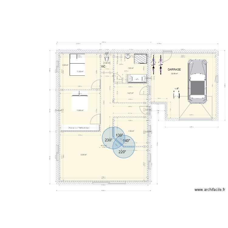 tour du crieu 16. Plan de 15 pièces et 123 m2