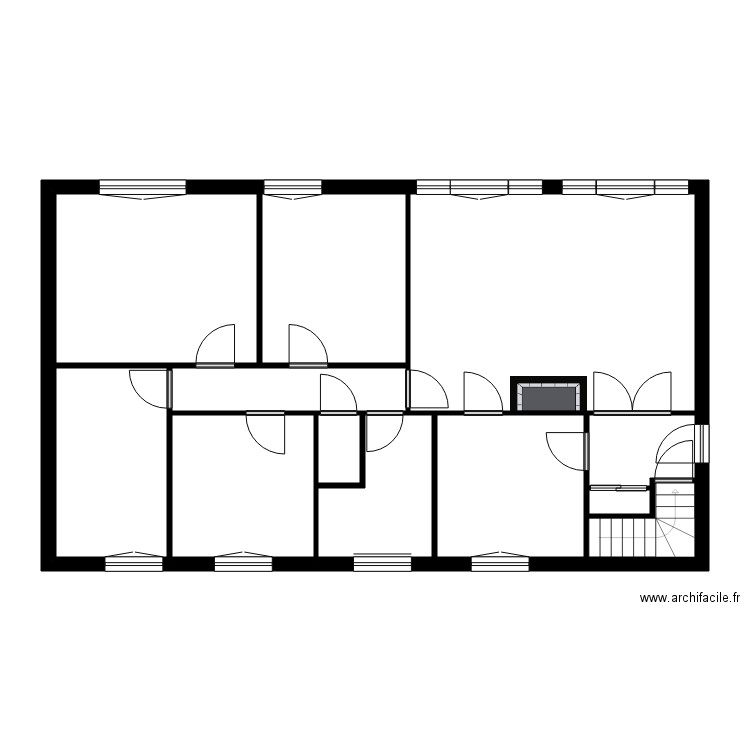 AUBRY. Plan de 20 pièces et 289 m2