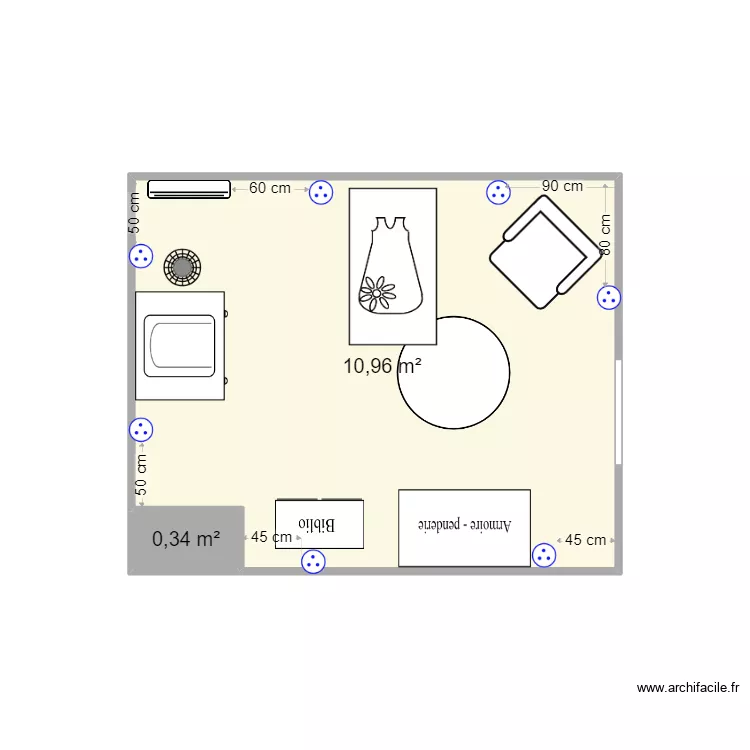 Plan Chambre. Plan de 