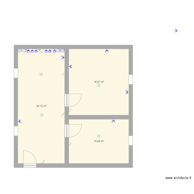 Plan appartement. Plan de 0 pièce et 0 m2