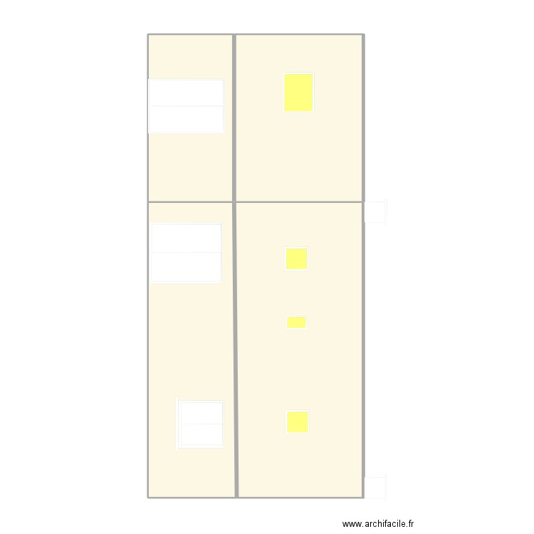 Façade SUD projet 2. Plan de 0 pièce et 0 m2