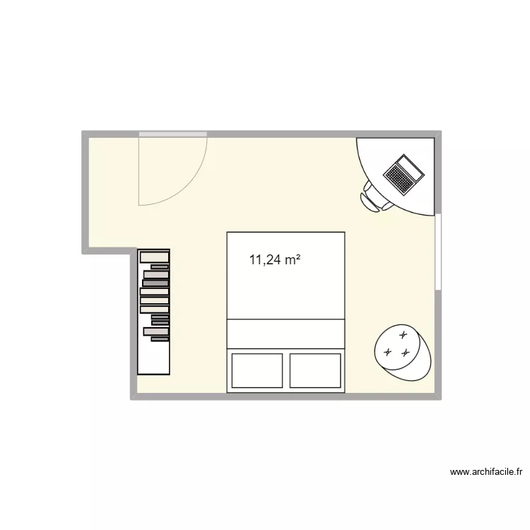 chambre agathe. Plan de 