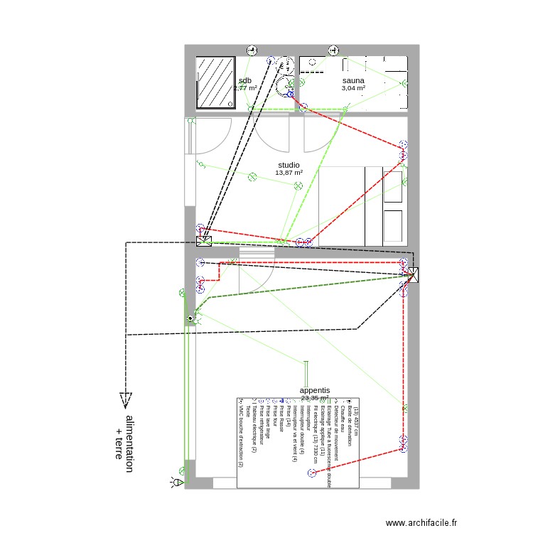 appentis studio longefond circuits. Plan de 0 pièce et 0 m2