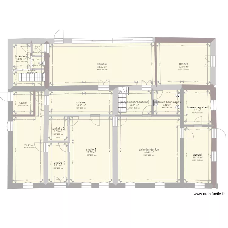 presbytere nouveau v4. Plan de 